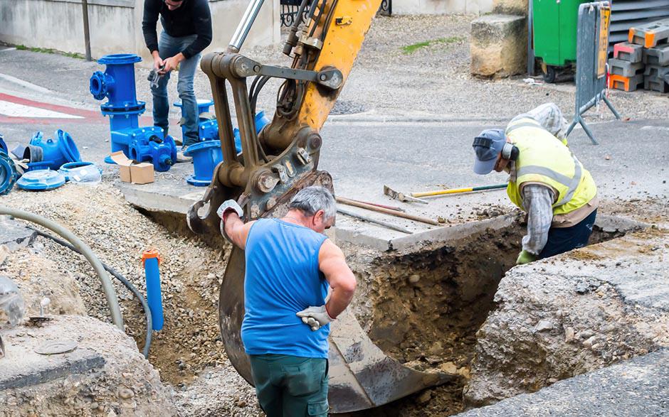 travaux assainissement Linas